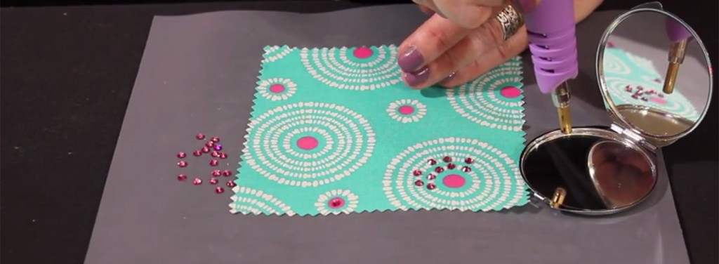 Swarovski Hotfix Crystals on Fabric