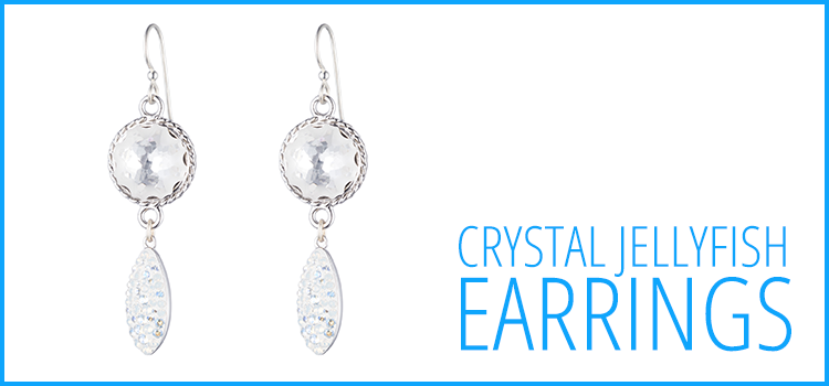 Crystal Jellyfish Earrings
