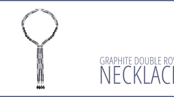 Graphite Double Row Necklace