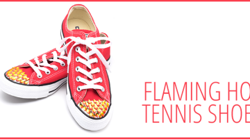 Flaming Hot Tennis Shoes